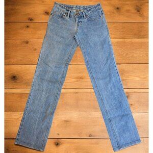 Oliveo MYOJ Womens Jeans Handmade 29W x 33L Ultra Low Rise Straight Leg READ